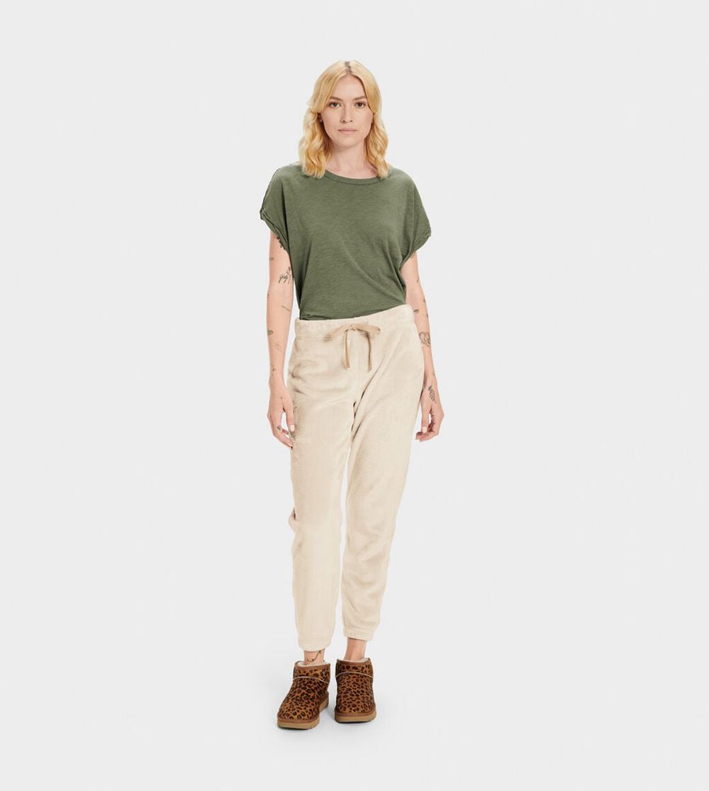 Ugg Betsey Fleece - Womens Pants - Beige - NZ (6128LARHM)